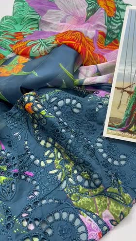 Rs 8500 Naqsh viscose chicken Kari Emb 3pc  chiffon duppata ( DARK TEAL ) Rs 8500 Naqsh viscose chicken Kari Emb 3pc  chiffon duppata ( DARK TEAL )